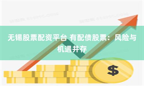 无锡股票配资平台 有配债股票：风险与机遇并存